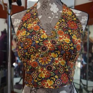Handmade 70s Pattern Halter Top